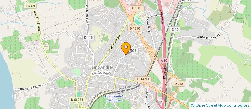 localisation de l'entreprise SCI FONTAINE DE LA POUYADE  SAINT-ANDRE-DE-CUBZAC