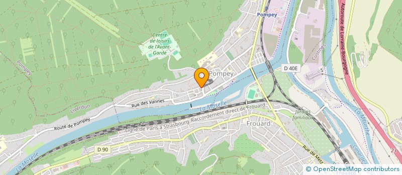 localisation de l'entreprise SCI FONTAINE DE MOREY  POMPEY