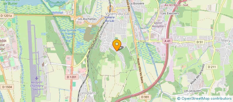 localisation de l'entreprise SCI FONTAINE DE THALIE  VIVIERS-DU-LAC