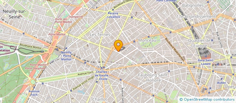 localisation de l'entreprise SCI FONTAINE DES TERNES  PARIS