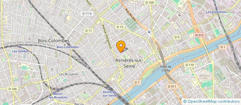 localisation de l'entreprise SCI FONTAINE GENEVE à ASNIERES-SUR-SEINE