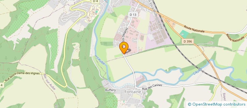 localisation de l'entreprise SCI FONTAINE HENRION  BAR-SUR-AUBE