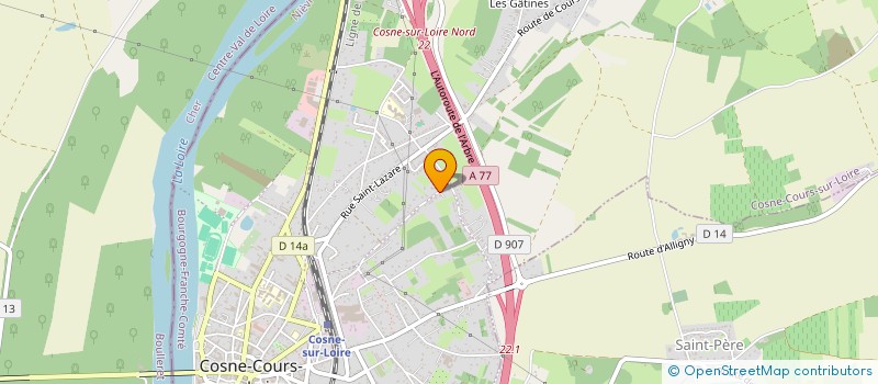 localisation de l'entreprise SCI FONTAINE SAINT LAURENT à COSNE COURS SUR LOIRE