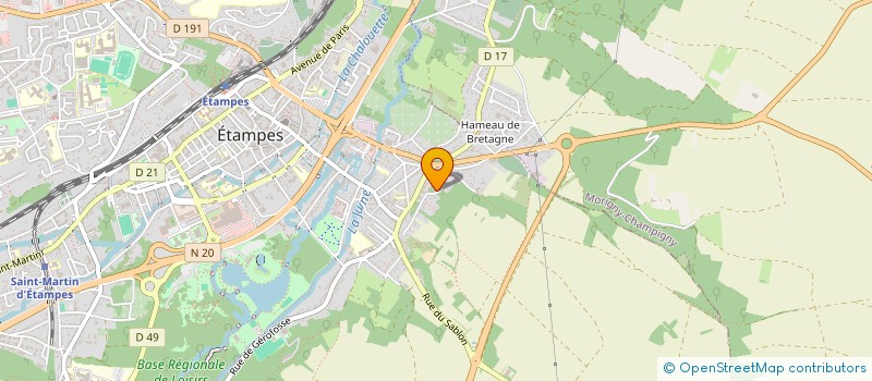 localisation de l'entreprise SCI FONTAINE SAINT SYMPHORIEN  ETAMPES