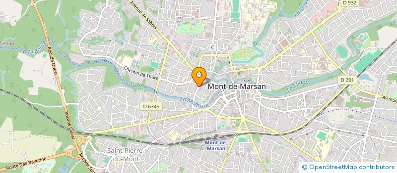 localisation de l'entreprise SCI FONTAINEBLEAU à MONT-DE-MARSAN
