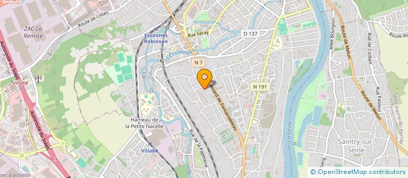 localisation de l'entreprise SCI FONTAINEBLEAU à CORBEIL-ESSONNES