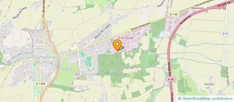 localisation de l'entreprise SCI FONTAINES  SAINT-SYMPHORIEN-D'OZON