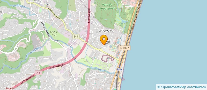 localisation de l'entreprise SCI FONTAINIEU à ANTIBES