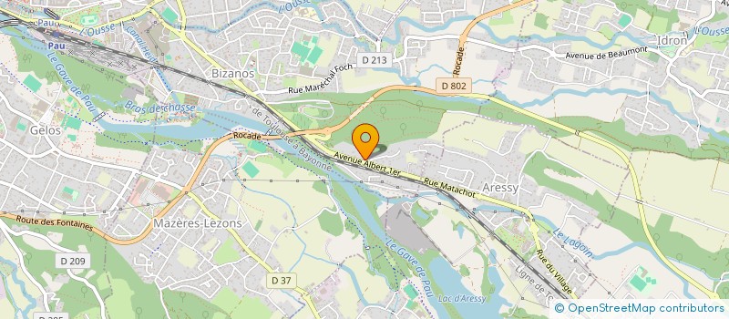 localisation de l'entreprise SCI FONTANA  BIZANOS