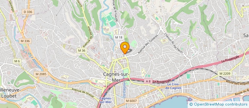 localisation de l'entreprise SCI FONTANA à CAGNES-SUR-MER