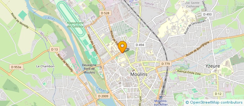 localisation de l'entreprise SCI FONTANEL à MOULINS
