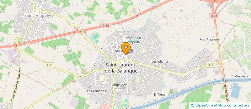 localisation de l'entreprise SCI FONTANEL K.M  SAINT-LAURENT-DE-LA-SALANQUE