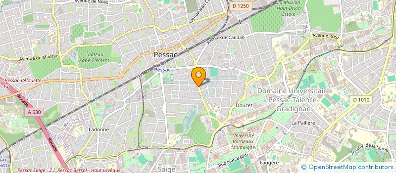 localisation de l'entreprise SCI FONTAUDIN  PESSAC