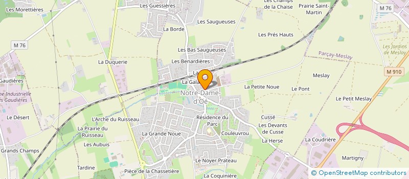 localisation de l'entreprise SCI FONTBRUNE à NOTRE-DAME-D'OE