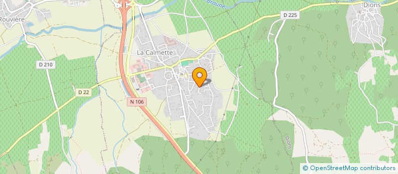 localisation de l'entreprise SCI FONTCOUVERTE  LA CALMETTE