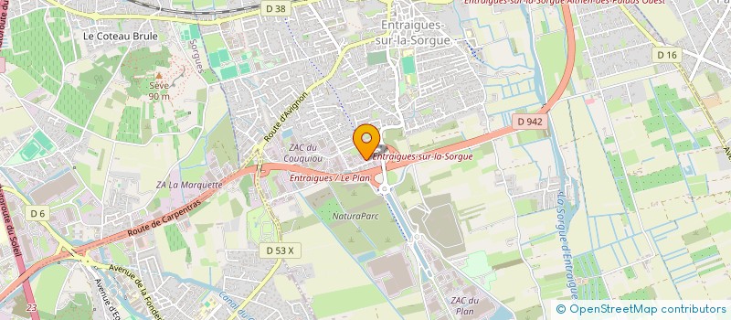 localisation de l'entreprise SCI FONTCOUVERTE  ENTRAIGUES-SUR-LA-SORGUE