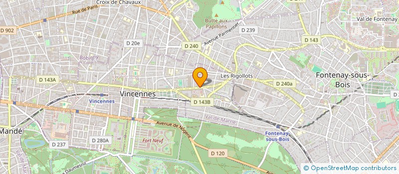 localisation de l'entreprise SCI FONTENAY à VINCENNES