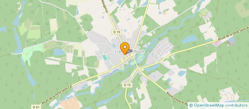 localisation de l'entreprise SCI FONTENAY à LIGNY-LE-RIBAULT