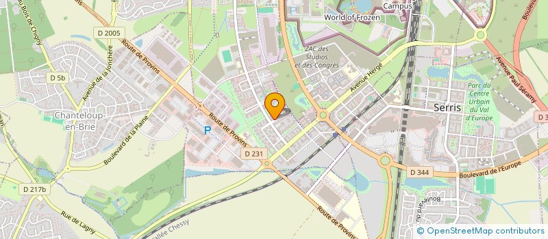 localisation de l'entreprise SCI FONTENAY MILLENIUM  MONTEVRAIN