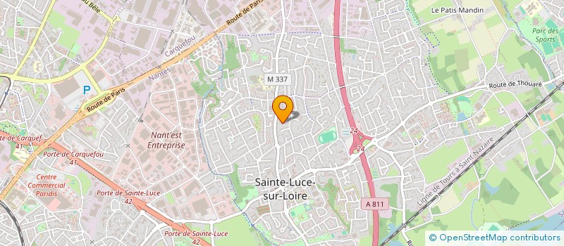 localisation de l'entreprise SCI FONTENEAU  SAINTE-LUCE-SUR-LOIRE