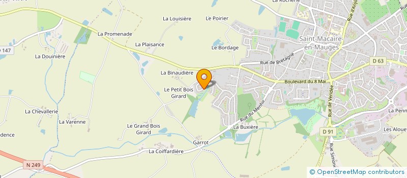 localisation de l'entreprise SCI FONTENEAU DECORS à SEVREMOINE