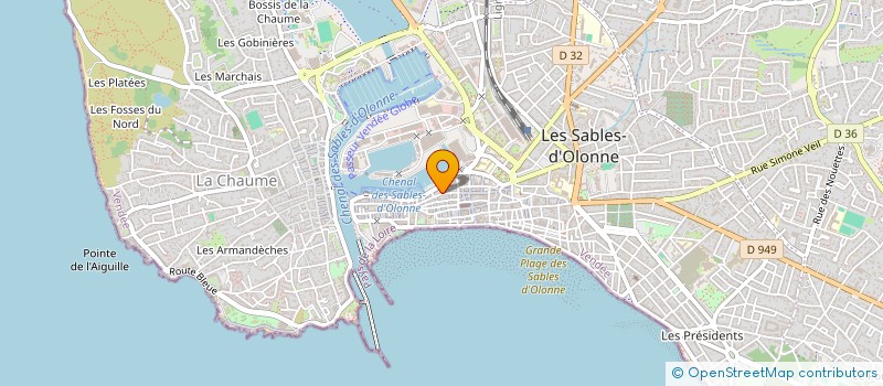 localisation de l'entreprise SCI FONTENEAU IMMOBILIER à LES SABLES D'OLONNE