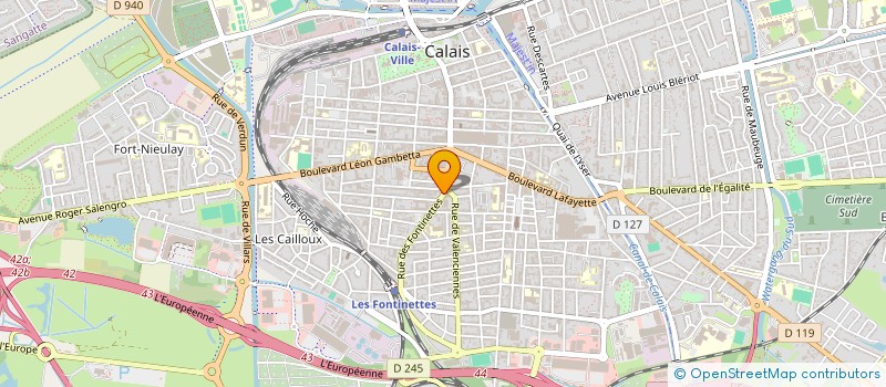 localisation de l'entreprise SCI FONTENELLE  CALAIS