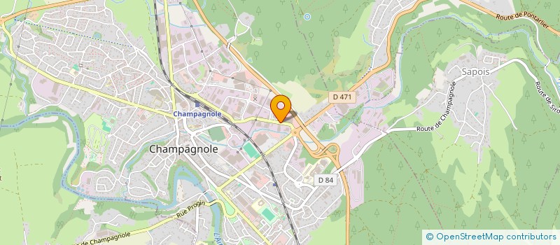 localisation de l'entreprise SCI FONTENELLE  CHAMPAGNOLE