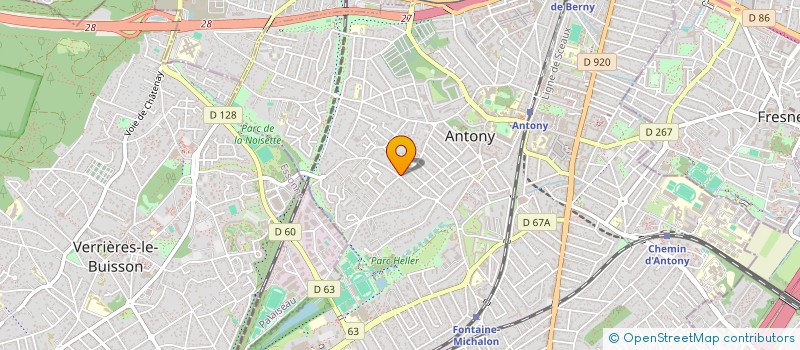 localisation de l'entreprise SCI FONTENELLES 62 à ANTONY