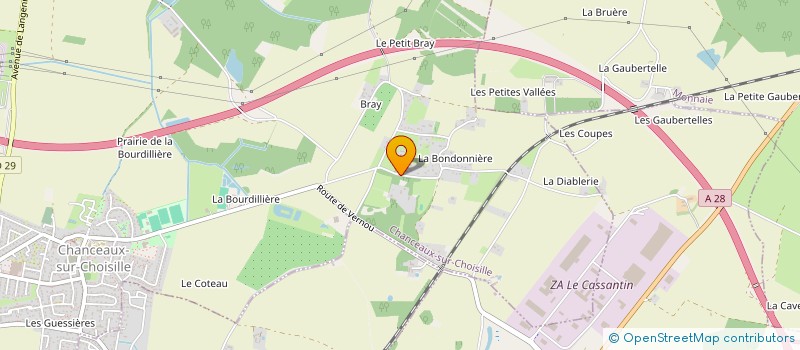 localisation de l'entreprise SCI FONTENIT LAURENT à CHANCEAUX-SUR-CHOISILLE