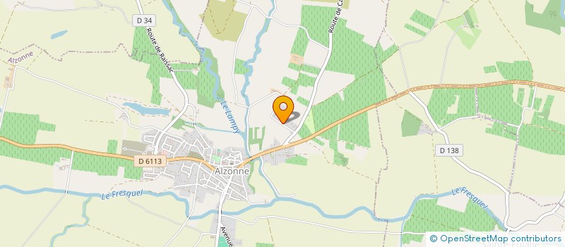 localisation de l'entreprise SCI FONTGAYRAUD  ALZONNE