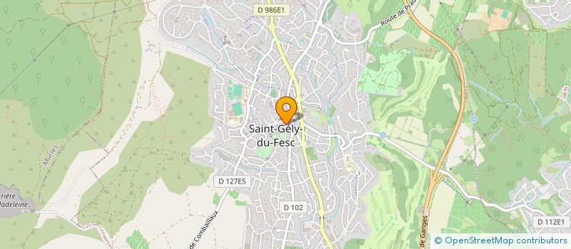 localisation de l'entreprise SCI FONTGRANDE  SAINT-GELY-DU-FESC