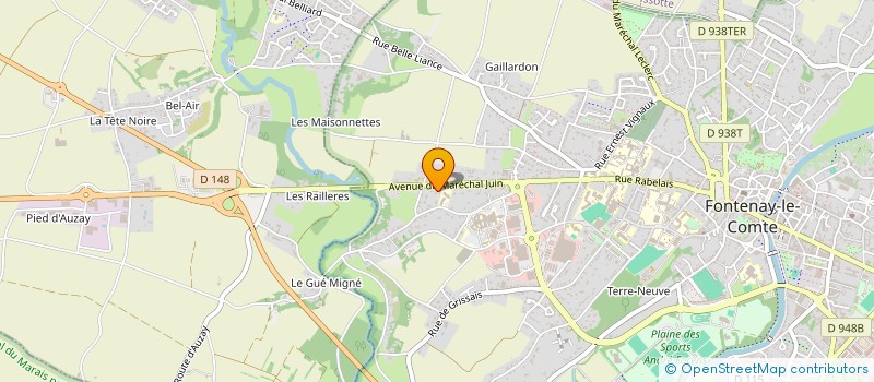 localisation de l'entreprise SCI FONTINVEST  FONTENAY-LE-COMTE