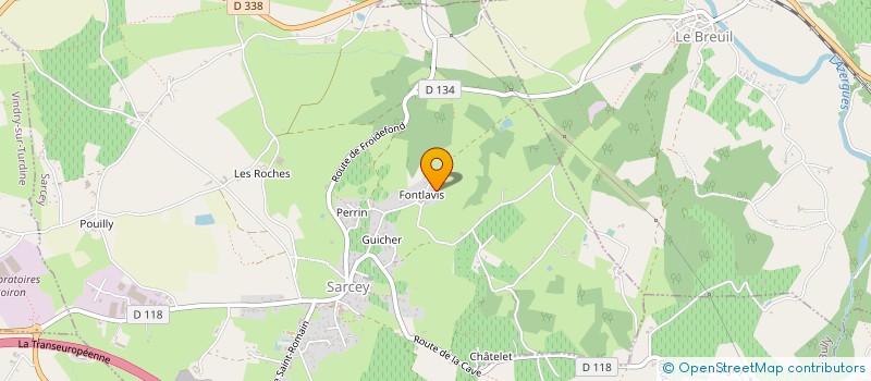 localisation de l'entreprise SCI FONTLAVIS à SARCEY