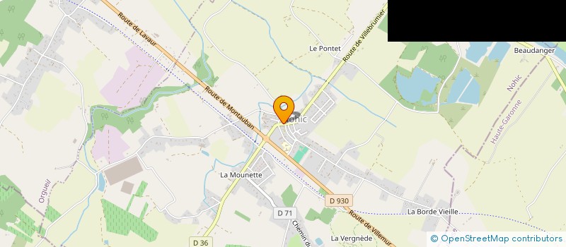 localisation de l'entreprise SCI FONTORBES  NOHIC