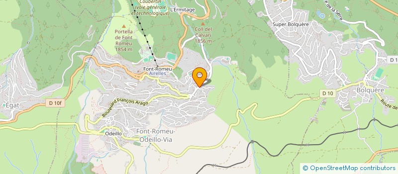 localisation de l'entreprise SCI FONTROMEU  FONT-ROMEU-ODEILLO-VIA