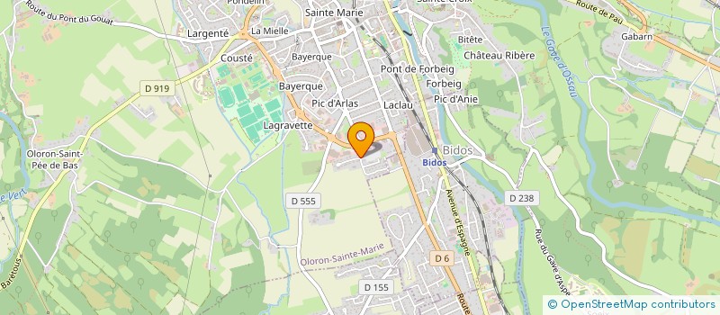 localisation de l'entreprise SCI FONTVERTE  OLORON-SAINTE-MARIE