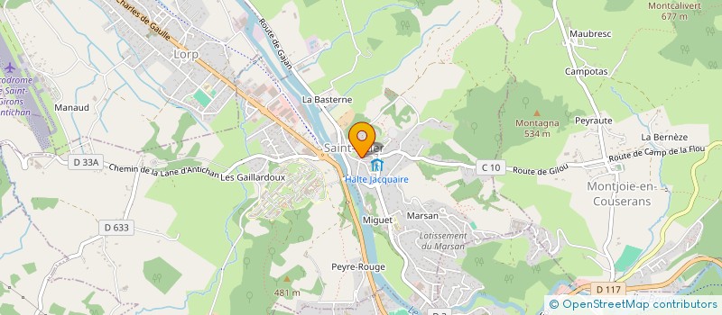 localisation de l'entreprise SCI FONTVIEILLE à SAINT-LIZIER