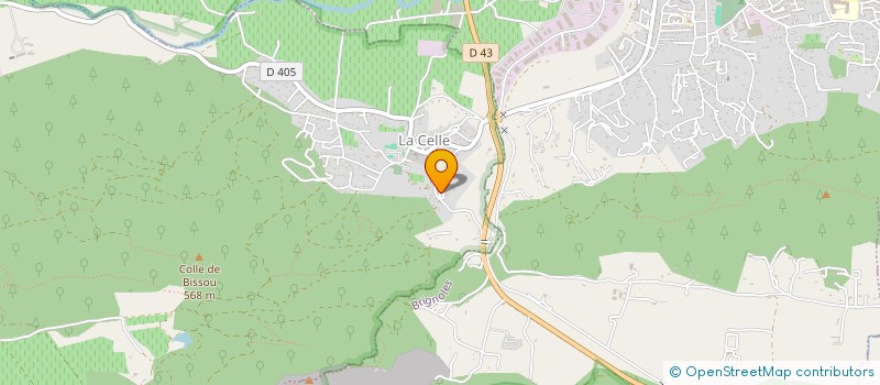 localisation de l'entreprise SCI FONTVIELLE  LA CELLE