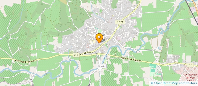 localisation de l'entreprise SCI FONTVIVE  LAUDUN L'ARDOISE