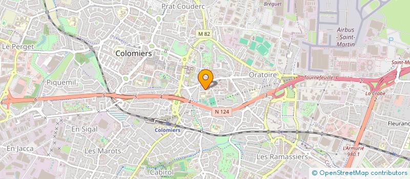 localisation de l'entreprise SCI FONVIEILLE PROMOTION  COLOMIERS