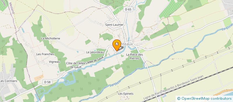 localisation de l'entreprise SCI FOO ZOOG  MONTEAUX