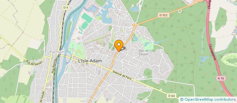 localisation de l'entreprise SCI FOOD MARKET  L'ISLE-ADAM