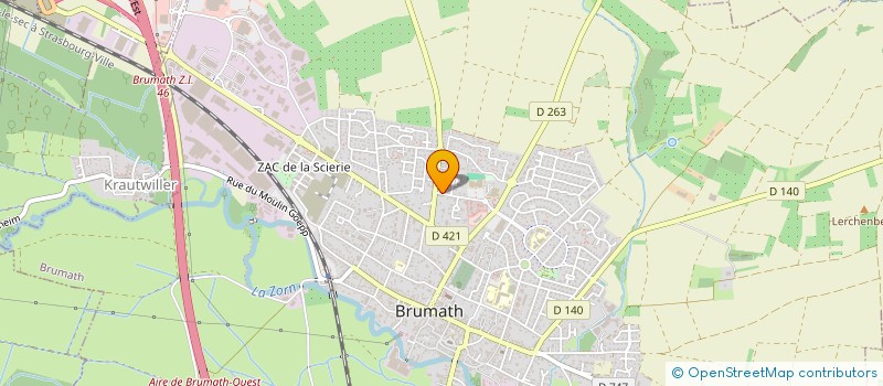 localisation de l'entreprise SCI FOP  BRUMATH