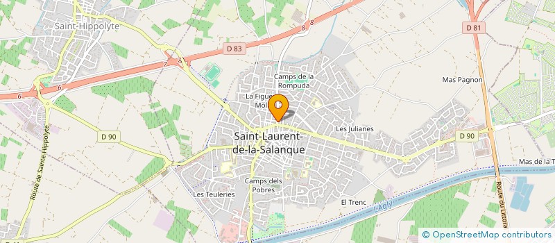 localisation de l'entreprise SCI FOPIA  SAINT-LAURENT-DE-LA-SALANQUE