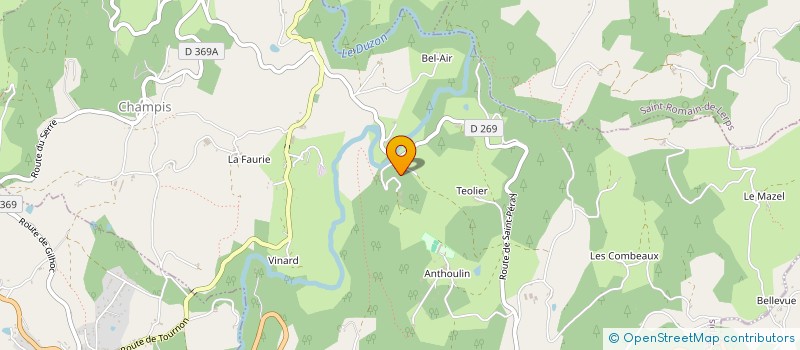 localisation de l'entreprise SCI FOR  CHAMPIS