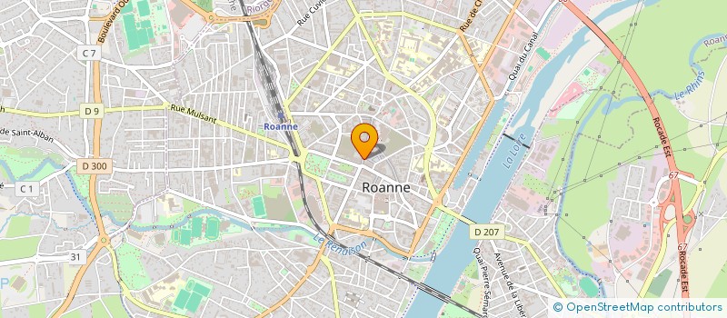 localisation de l'entreprise SCI FORASTERO  ROANNE