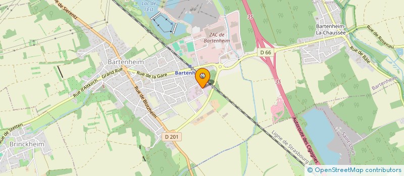 localisation de l'entreprise SCI FORBACO à BARTENHEIM