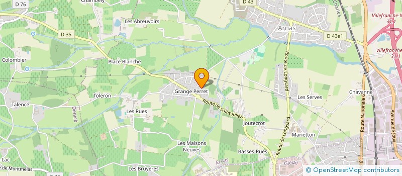 localisation de l'entreprise SCI FORBOST  ARNAS