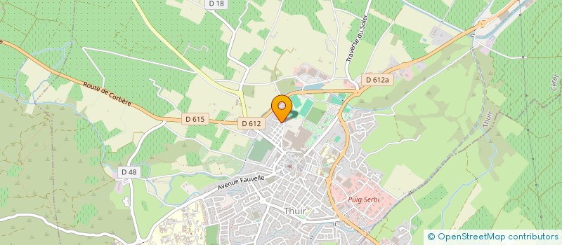 localisation de l'entreprise SCI FORCA  THUIR